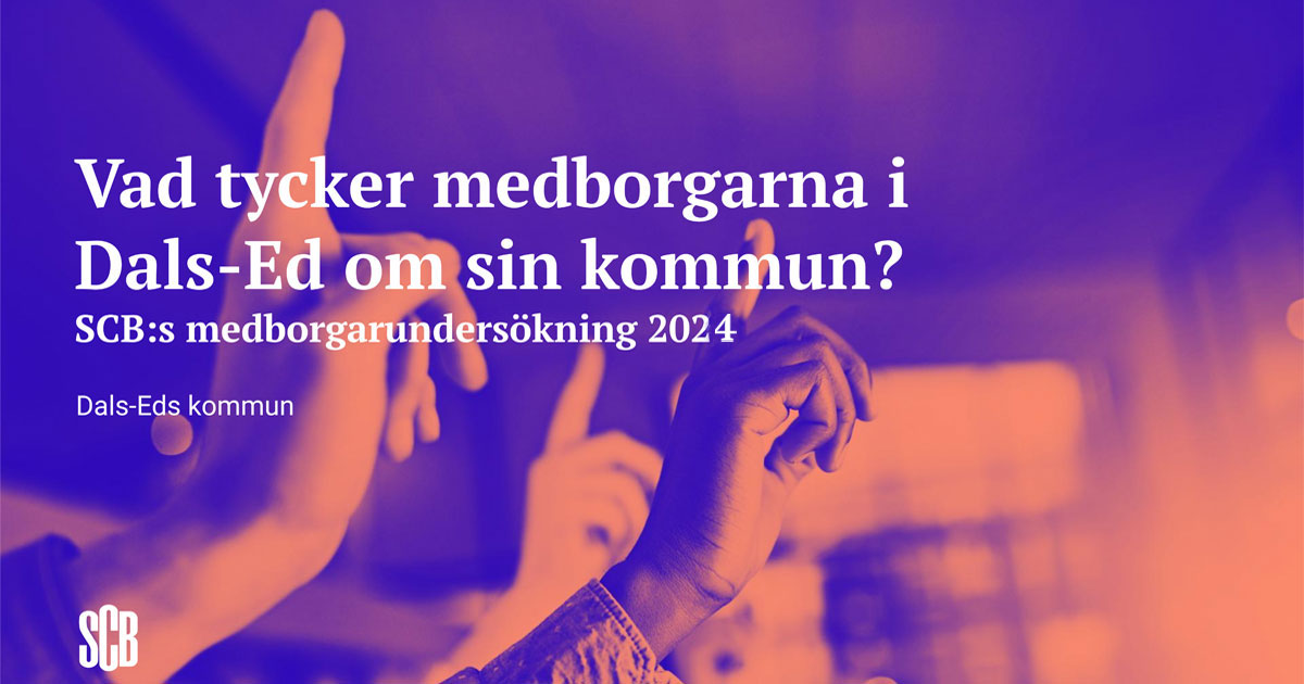 Illustration medborgarundersökning i Dals-Ed 2024