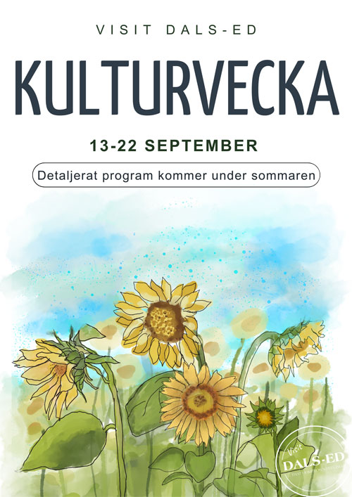 Kulturvecka13-22 september 2025. Detaljerat program kommer under sommaren