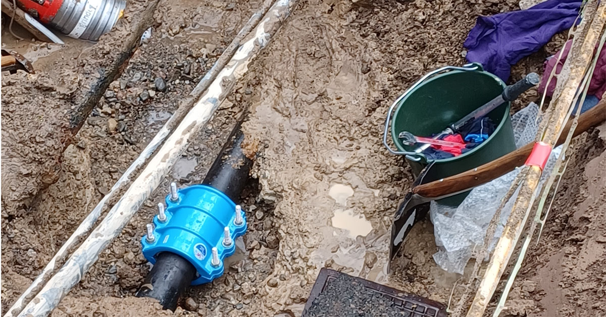 Vattenläcka Åtgärdad